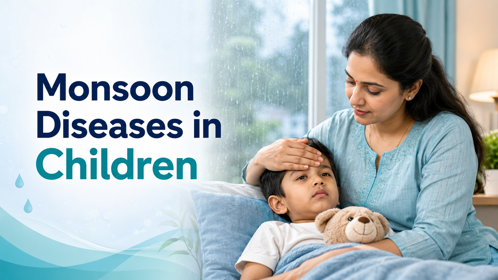 pediatrician in Gurgaon, child specialist in Gurgaon, pediatrician in Sector 109 Gurgaon, monsoon health tips for children, dengue symptoms in children, viral fever in children, Kids & Care Clinic